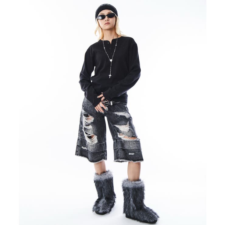 コンパクトフィットリブヘンリーネックT(LS) | WEGO【MEN】 | 詳細画像40 