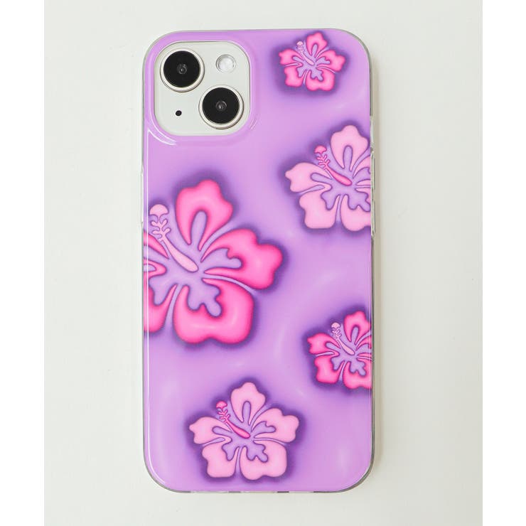 ハイビスカスiphoneケース(パープル) | WEGO【WOMEN】 | 詳細画像1 