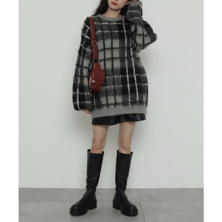 シャギーパターンニットBIGプルオーバー | WEGO【WOMEN】 | 詳細画像3 