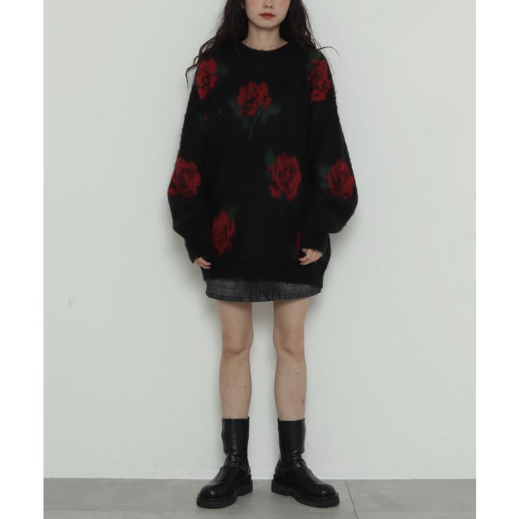 シャギーパターンニットBIGプルオーバー | WEGO【WOMEN】 | 詳細画像7 