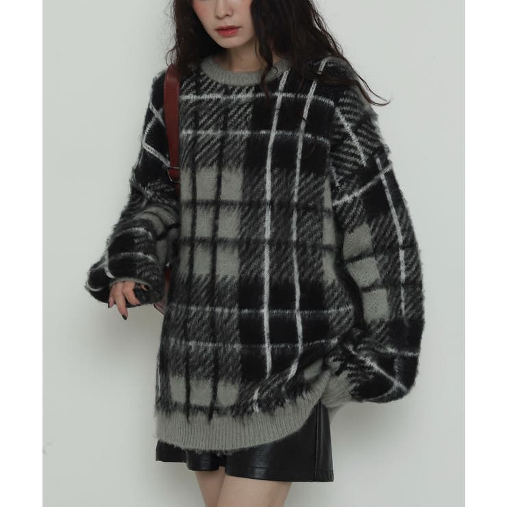 シャギーパターンニットBIGプルオーバー | WEGO【WOMEN】 | 詳細画像16 