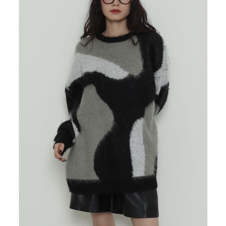 シャギーパターンニットBIGプルオーバー | WEGO【WOMEN】 | 詳細画像22 