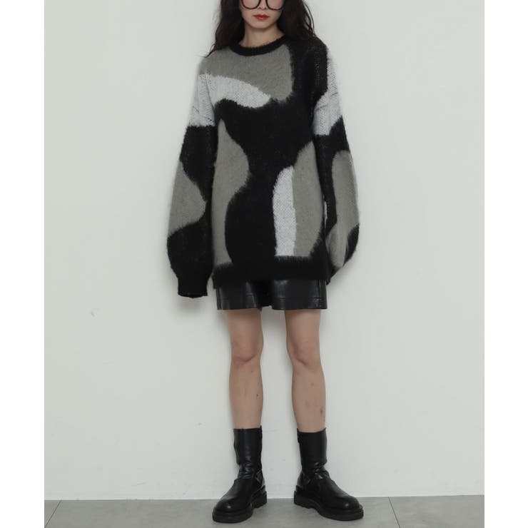 シャギーパターンニットBIGプルオーバー | WEGO【WOMEN】 | 詳細画像23 