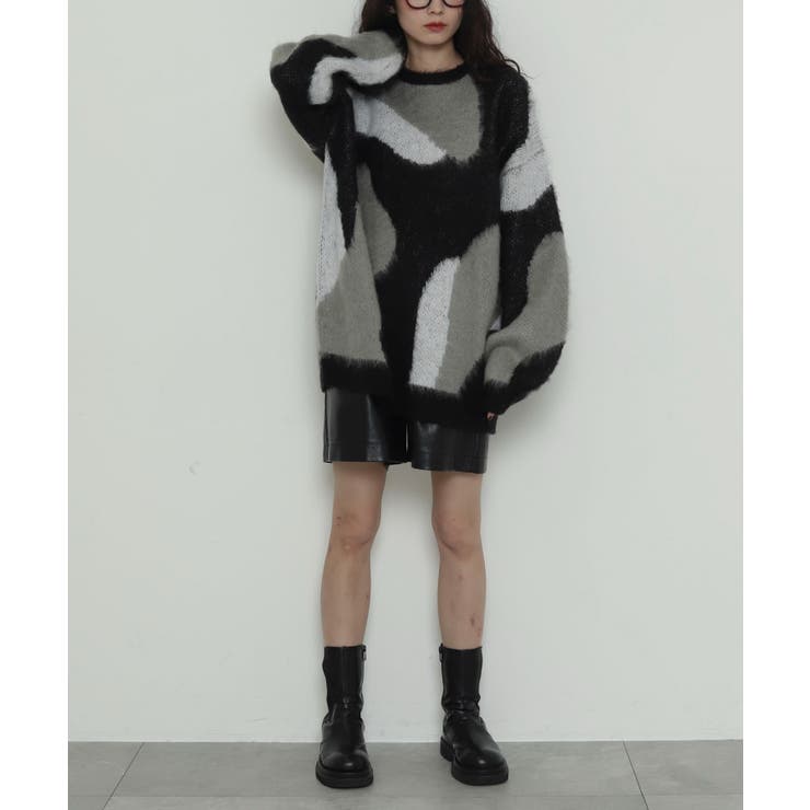 シャギーパターンニットBIGプルオーバー | WEGO【WOMEN】 | 詳細画像24 