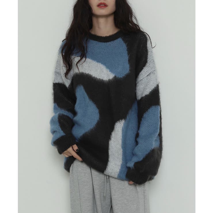 シャギーパターンニットBIGプルオーバー | WEGO【WOMEN】 | 詳細画像31 