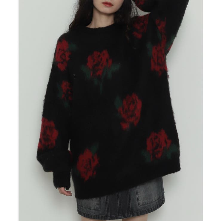 シャギーパターンニットBIGプルオーバー | WEGO【WOMEN】 | 詳細画像34 