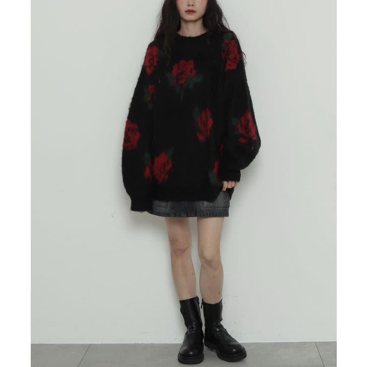 シャギーパターンニットBIGプルオーバー | WEGO【WOMEN】 | 詳細画像36 