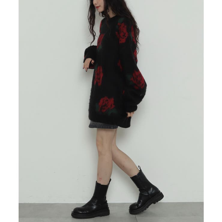 シャギーパターンニットBIGプルオーバー | WEGO【WOMEN】 | 詳細画像37 