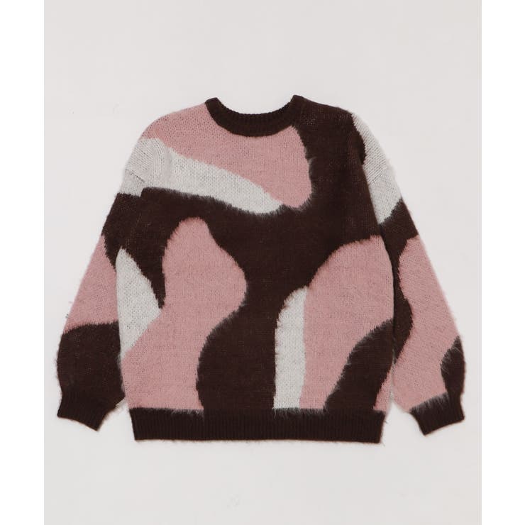 シャギーパターンニットBIGプルオーバー | WEGO【WOMEN】 | 詳細画像41 