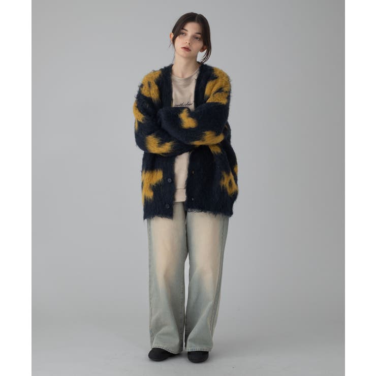 モヘアタッチパターンカーディガン | WEGO【MEN】 | 詳細画像3 