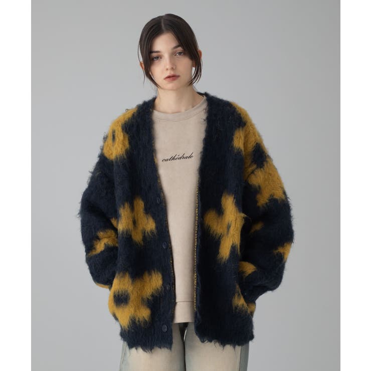 モヘアタッチパターンカーディガン | WEGO【MEN】 | 詳細画像23 