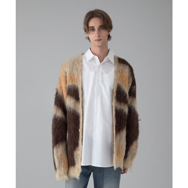 モヘアタッチパターンカーディガン | WEGO【MEN】 | 詳細画像31 