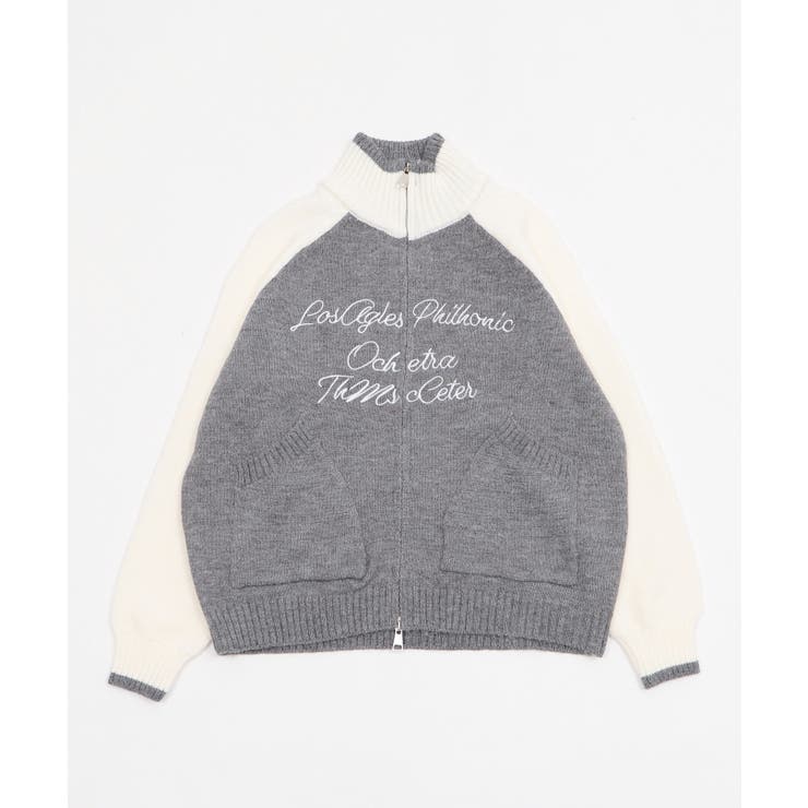 バイカラーニットトラックジャケット | WEGO【WOMEN】 | 詳細画像11 