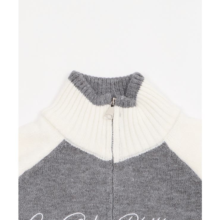 バイカラーニットトラックジャケット | WEGO【WOMEN】 | 詳細画像12 