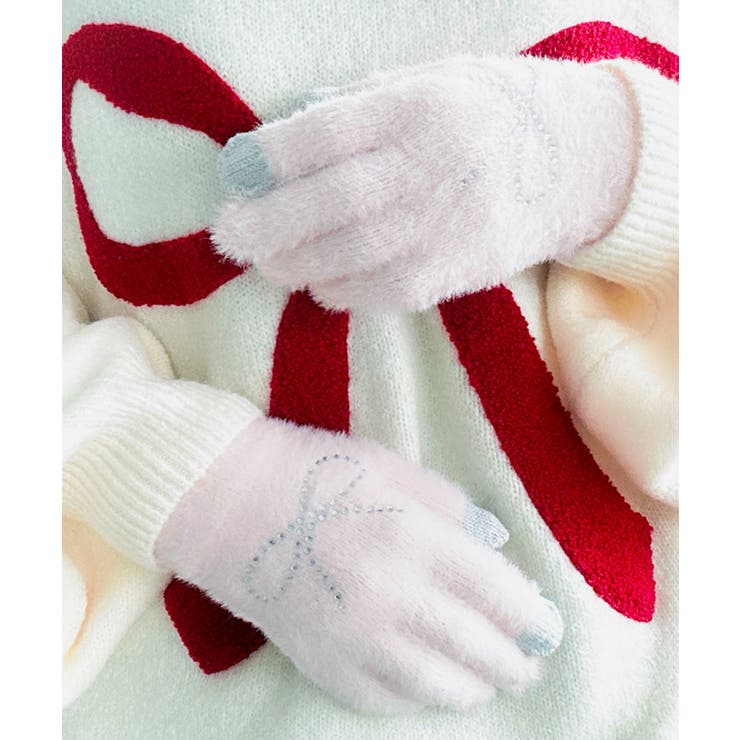 リボンラインストーングローブ | WEGO【WOMEN】 | 詳細画像4 