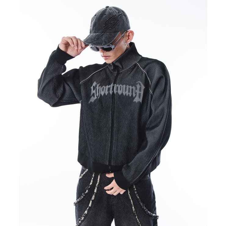 ショートグラフィックニットブルゾン | WEGO【MEN】 | 詳細画像33 