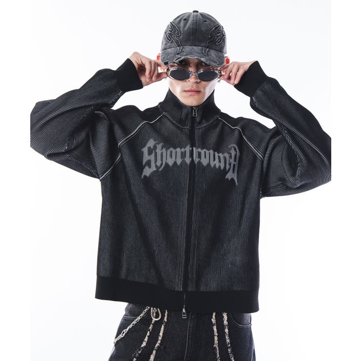 ショートグラフィックニットブルゾン | WEGO【MEN】 | 詳細画像34 