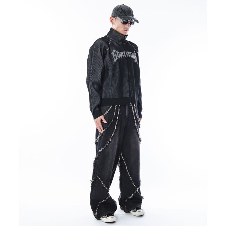 ショートグラフィックニットブルゾン | WEGO【MEN】 | 詳細画像41 