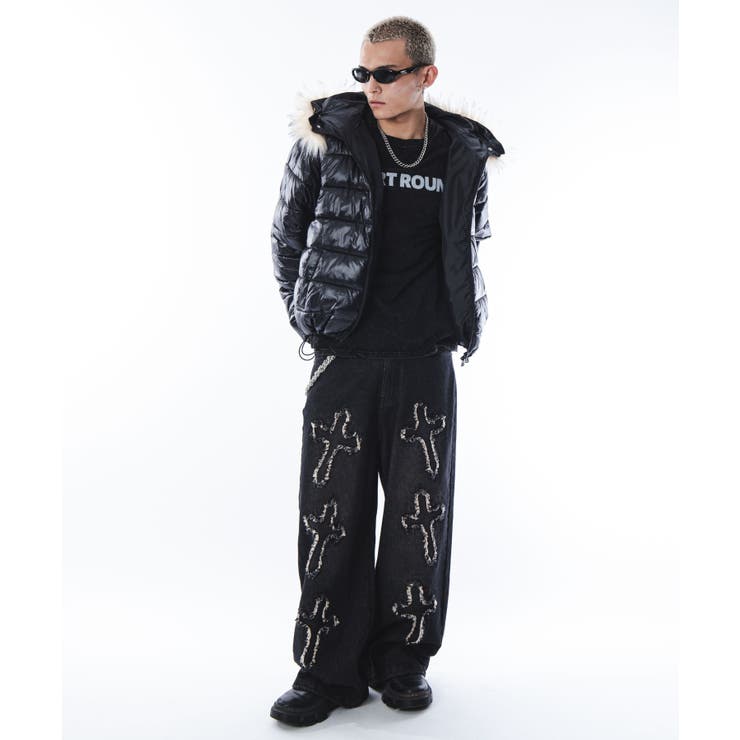 2WAYシャイニーパファーフーディー | WEGO【MEN】 | 詳細画像4 