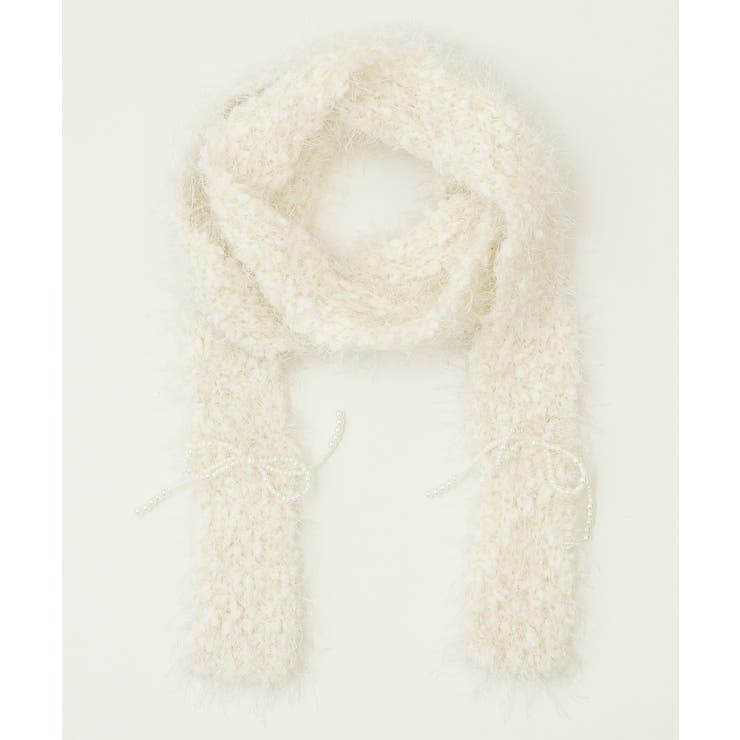 パールリボンシャギーニットナローマフラー | WEGO【WOMEN】 | 詳細画像6 