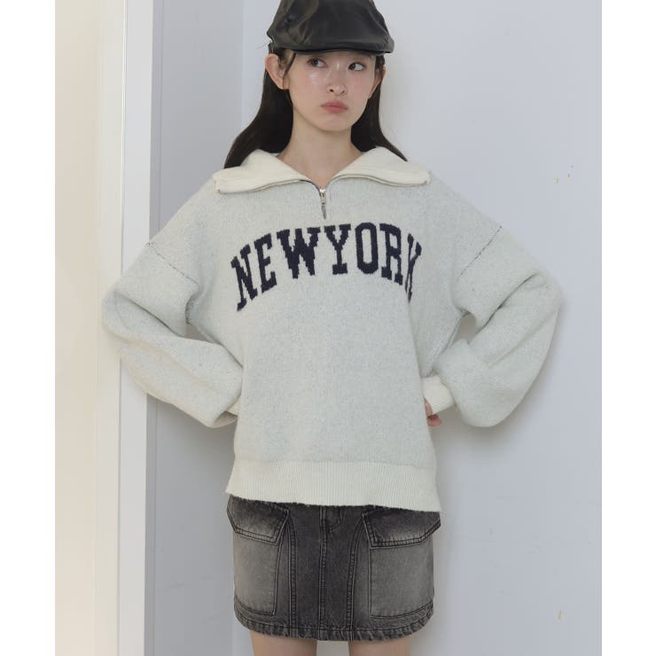 フラッフィーハーフジップニット | WEGO【WOMEN】 | 詳細画像11 