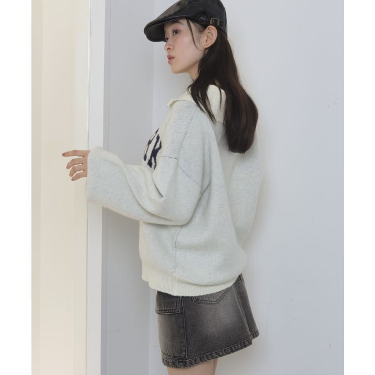 フラッフィーハーフジップニット | WEGO【WOMEN】 | 詳細画像13 