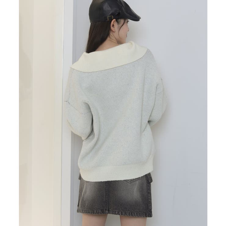 フラッフィーハーフジップニット | WEGO【WOMEN】 | 詳細画像14 