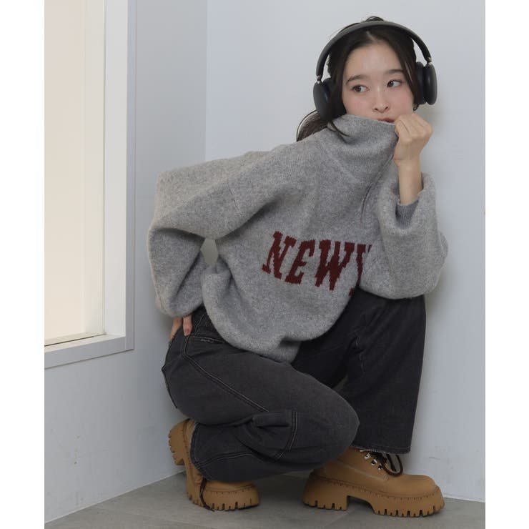 フラッフィーハーフジップニット | WEGO【WOMEN】 | 詳細画像18 