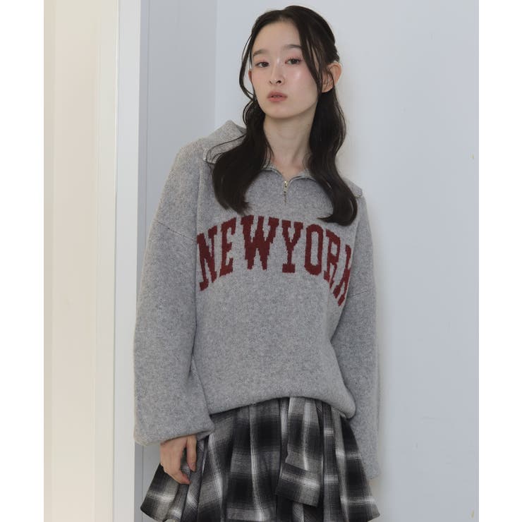 フラッフィーハーフジップニット | WEGO【WOMEN】 | 詳細画像21 