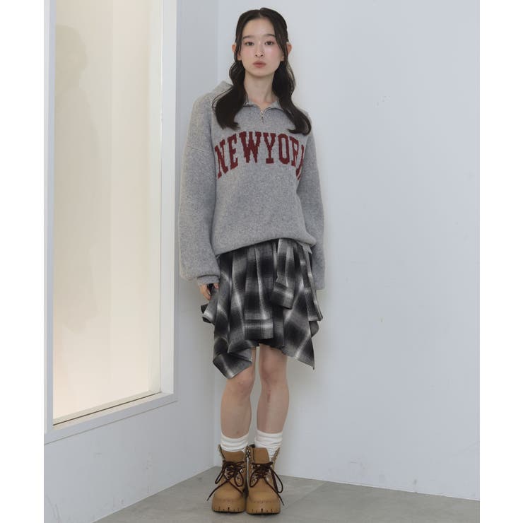 フラッフィーハーフジップニット | WEGO【WOMEN】 | 詳細画像23 