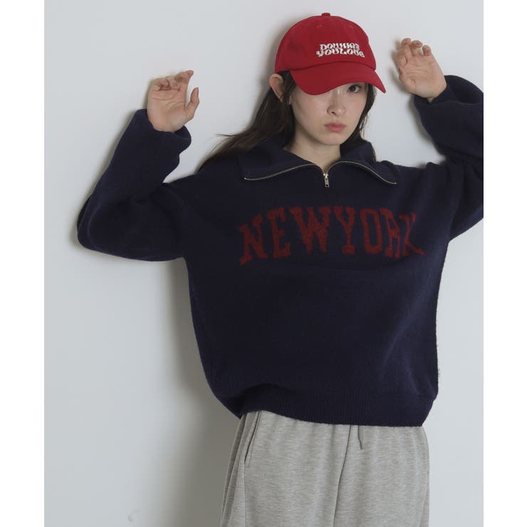 フラッフィーハーフジップニット | WEGO【WOMEN】 | 詳細画像24 