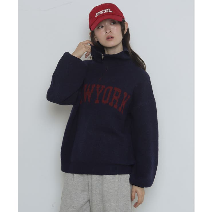 フラッフィーハーフジップニット | WEGO【WOMEN】 | 詳細画像27 