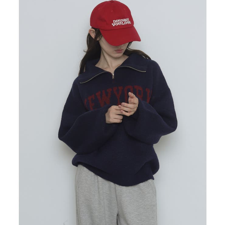 フラッフィーハーフジップニット | WEGO【WOMEN】 | 詳細画像28 