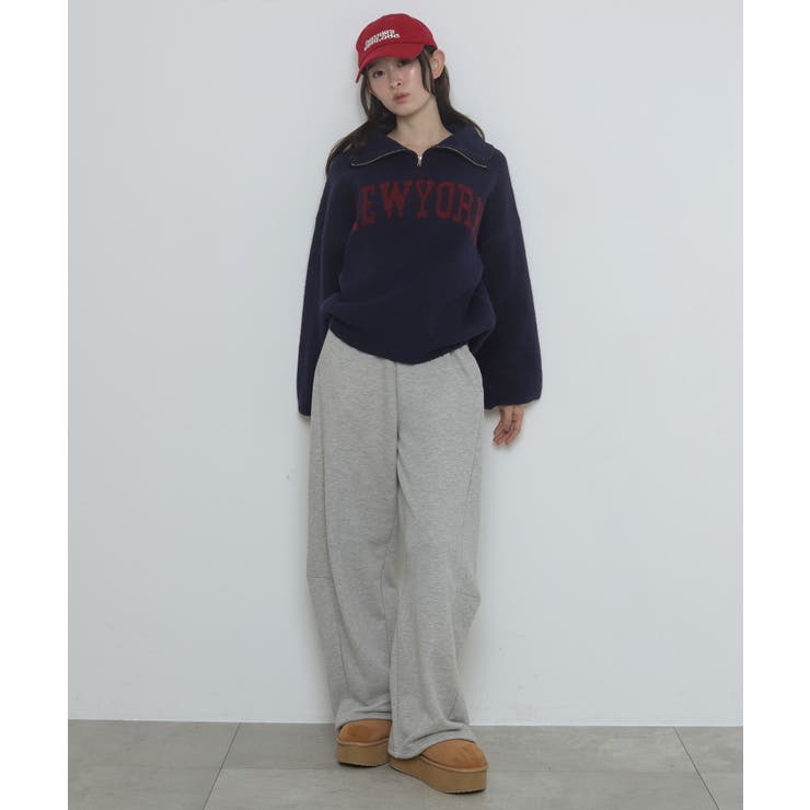 フラッフィーハーフジップニット | WEGO【WOMEN】 | 詳細画像30 