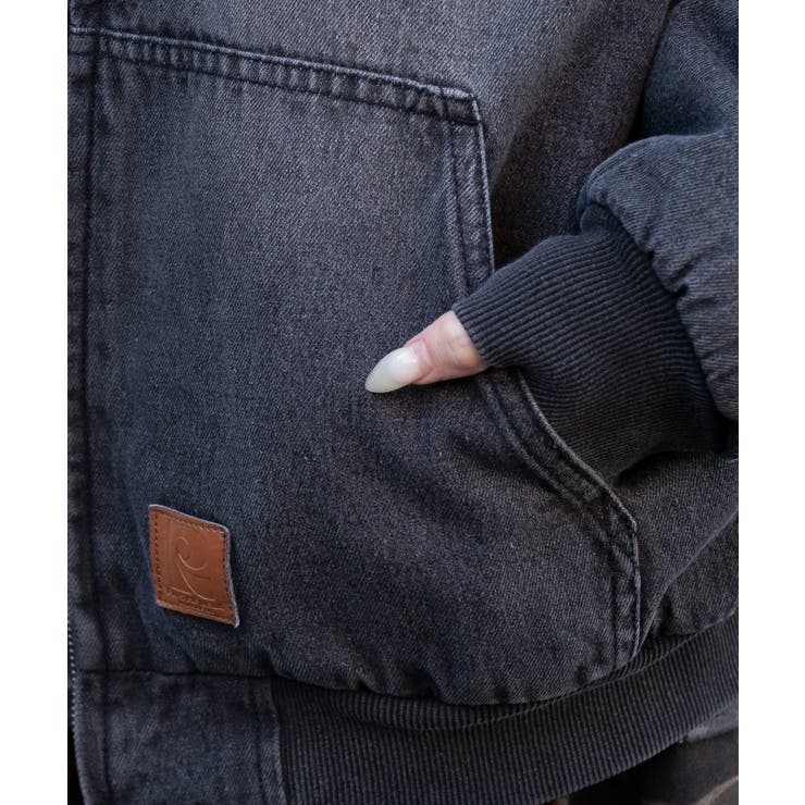 デニムキルトファーフードブルゾン | WEGO【WOMEN】 | 詳細画像4 