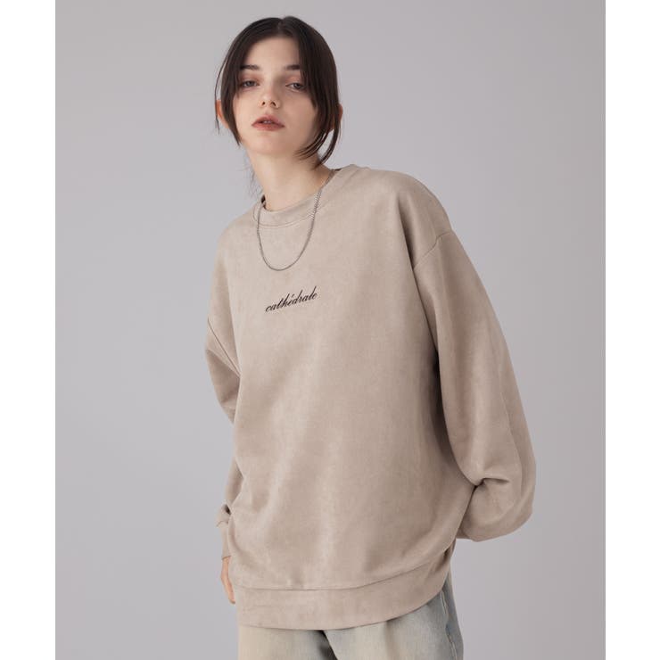 ライトベージュ | アクセ付きフェイクスウェードプルオーバー | WEGO【MEN】