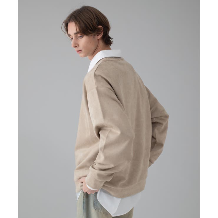 アクセ付きフェイクスウェードプルオーバー | WEGO【MEN】 | 詳細画像7 