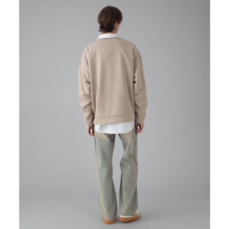 アクセ付きフェイクスウェードプルオーバー | WEGO【MEN】 | 詳細画像13 