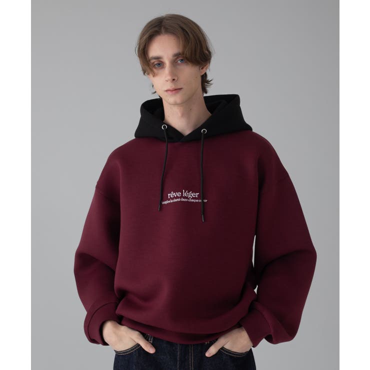 ワンポイントバイカラープルパーカー | WEGO【MEN】 | 詳細画像1 