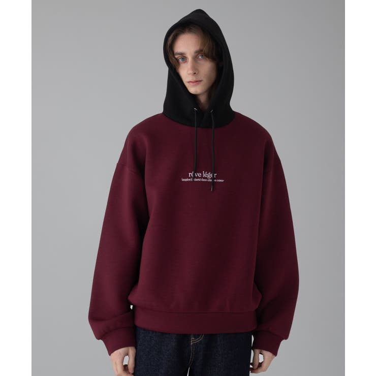 ワンポイントバイカラープルパーカー | WEGO【MEN】 | 詳細画像14 