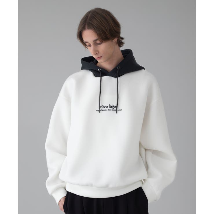 ワンポイントバイカラープルパーカー | WEGO【MEN】 | 詳細画像28 