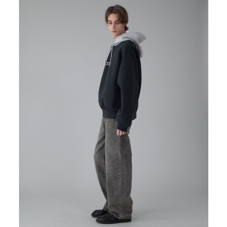 ワンポイントバイカラープルパーカー | WEGO【MEN】 | 詳細画像61 