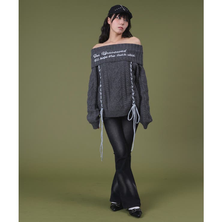 レースアップロゴオフショルダー | WEGO【WOMEN】 | 詳細画像3 