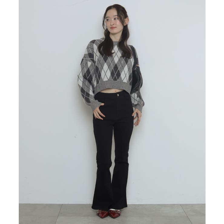アーガイルニットプルオーバー | WEGO【WOMEN】 | 詳細画像3 