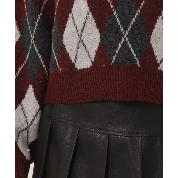 アーガイルニットプルオーバー | WEGO【WOMEN】 | 詳細画像6 