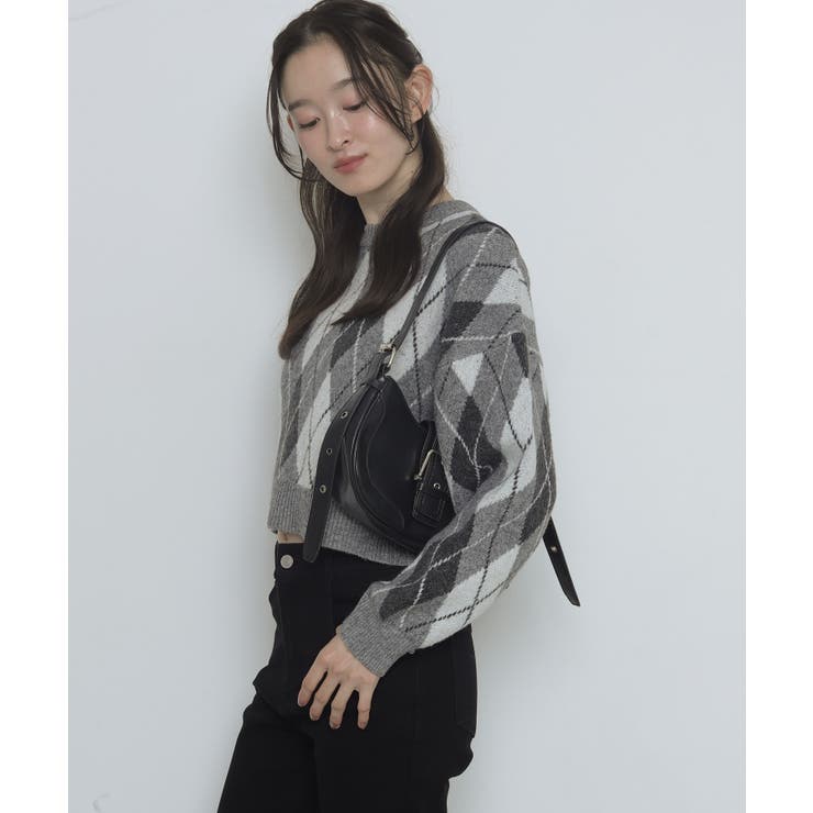 アーガイルニットプルオーバー | WEGO【WOMEN】 | 詳細画像13 