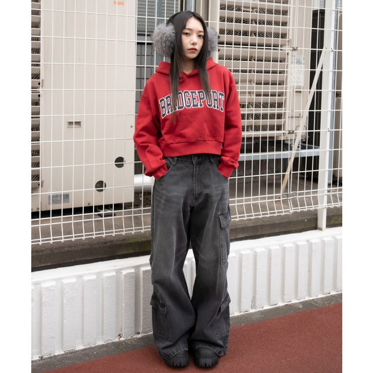ロゴショートプルパーカー | WEGO【WOMEN】 | 詳細画像3 