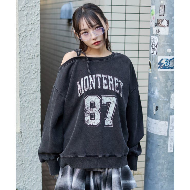 裏起毛2WAYグラフィックワンショルBIGスウェット | WEGO【WOMEN】 | 詳細画像13 