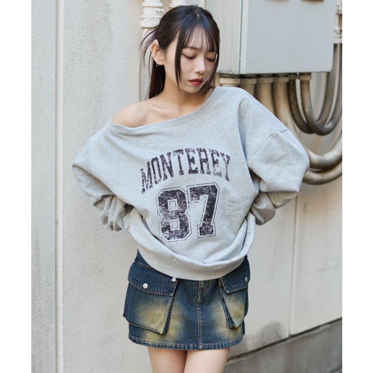 裏起毛2WAYグラフィックワンショルBIGスウェット | WEGO【WOMEN】 | 詳細画像18 