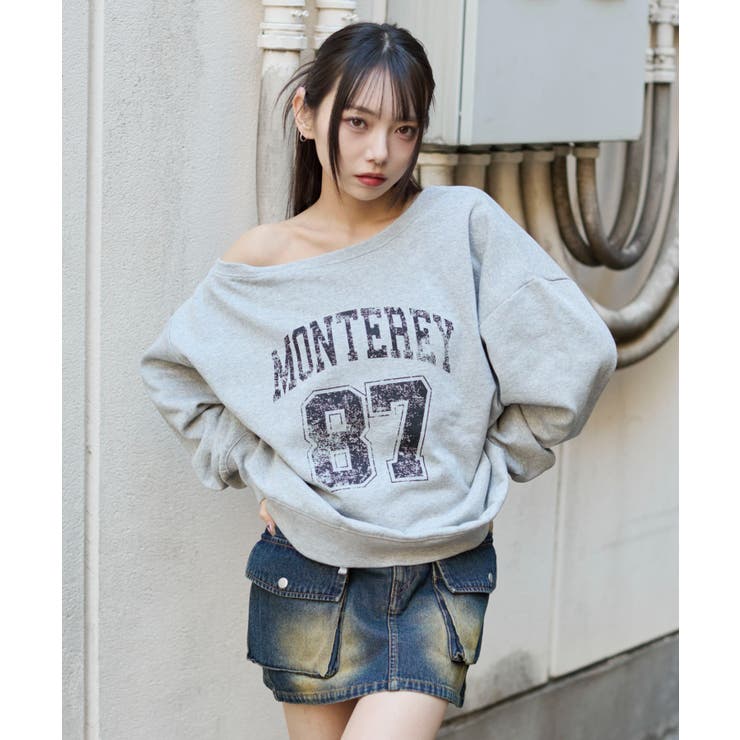 裏起毛2WAYグラフィックワンショルBIGスウェット | WEGO【WOMEN】 | 詳細画像19 